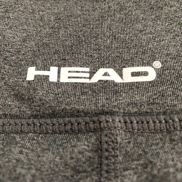 HEAD Athletic Activewear Hi Rise Leggings w Mesh Panels Gray + Black Size M - Picture 8 of 12